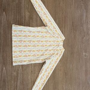 Minnow Citrus Print Rashguard Size 7/8